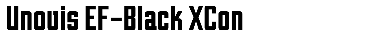 Unovis EF-Black XCon